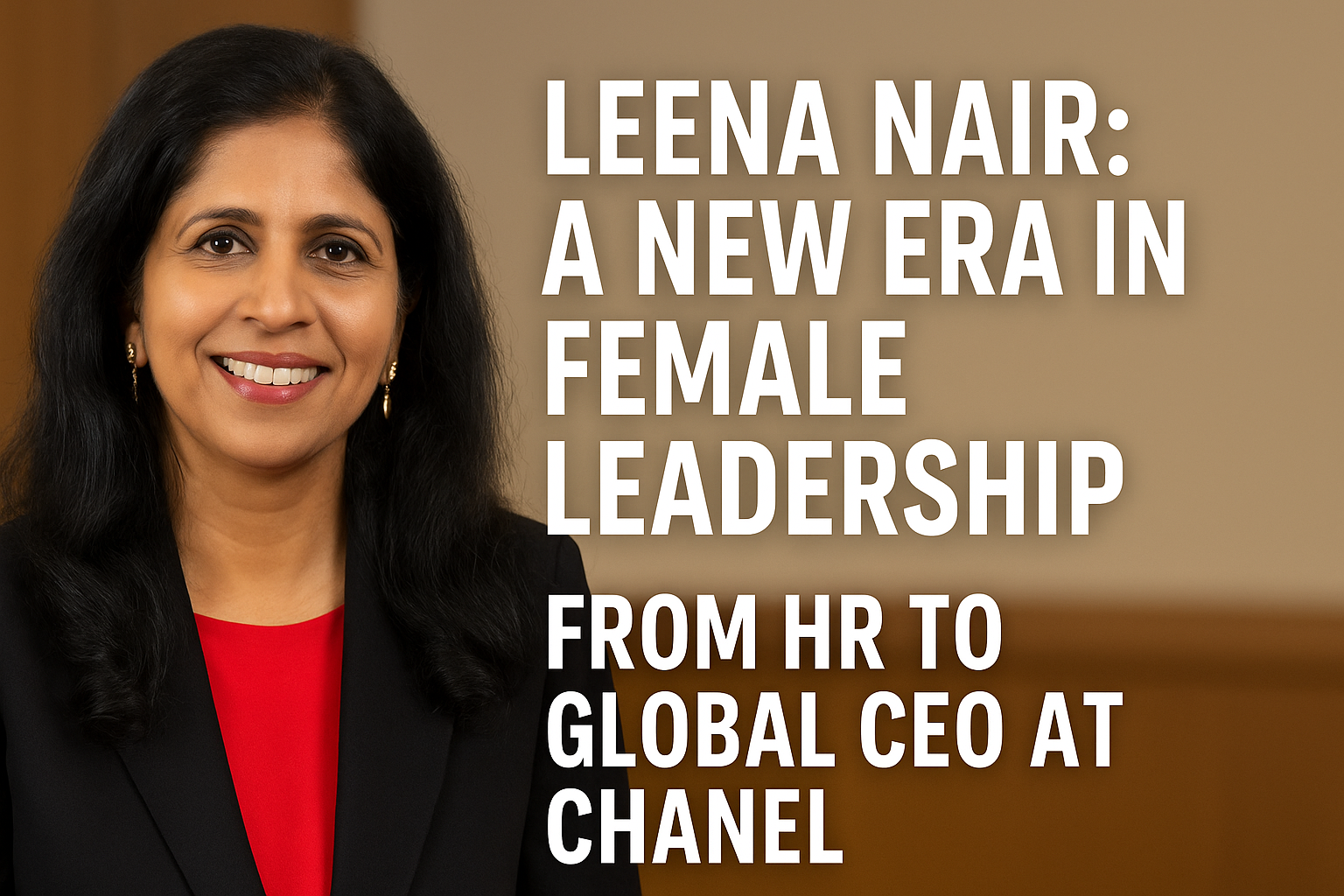 Female leadership lessons from Leena Nair