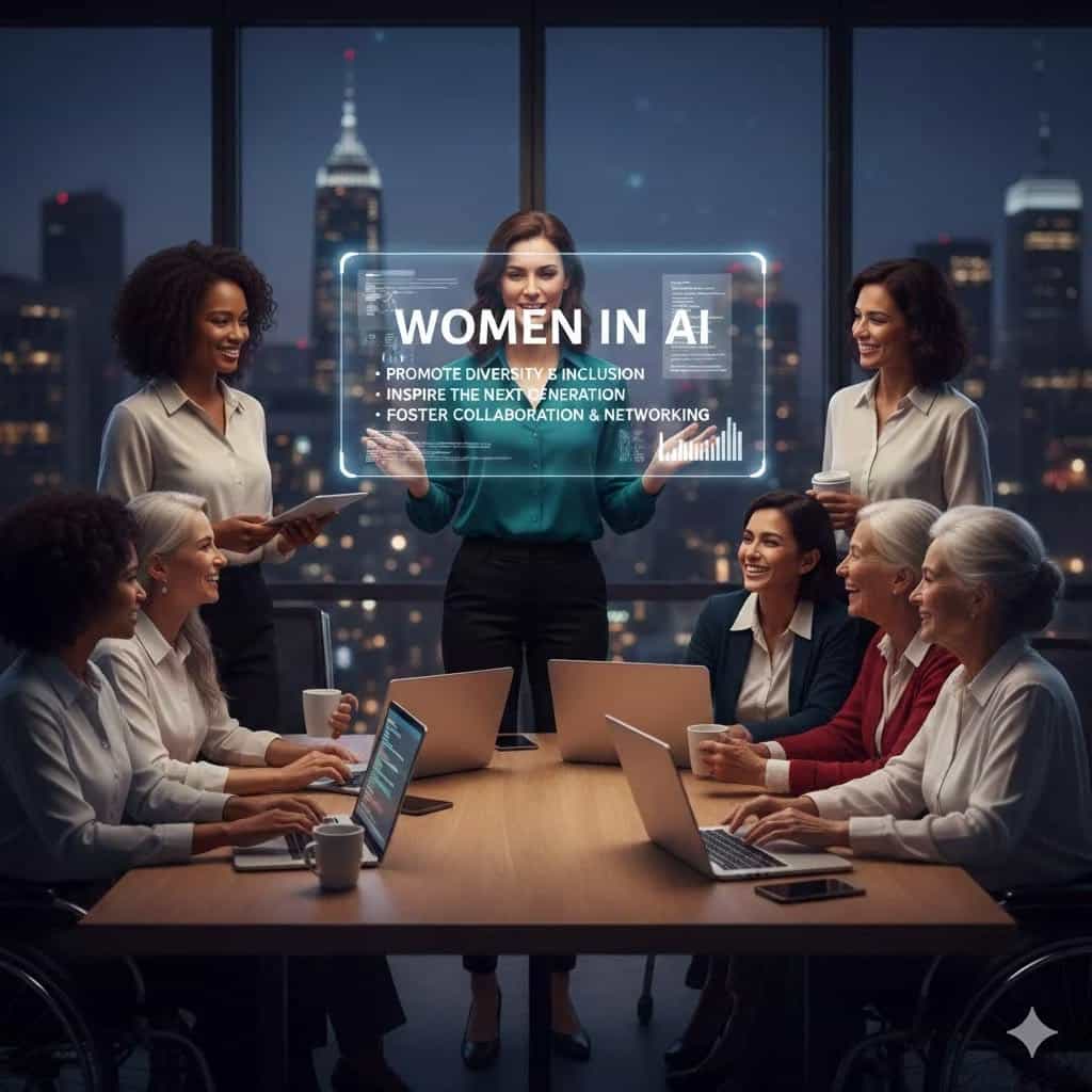Women's representation in AI governance and leadership