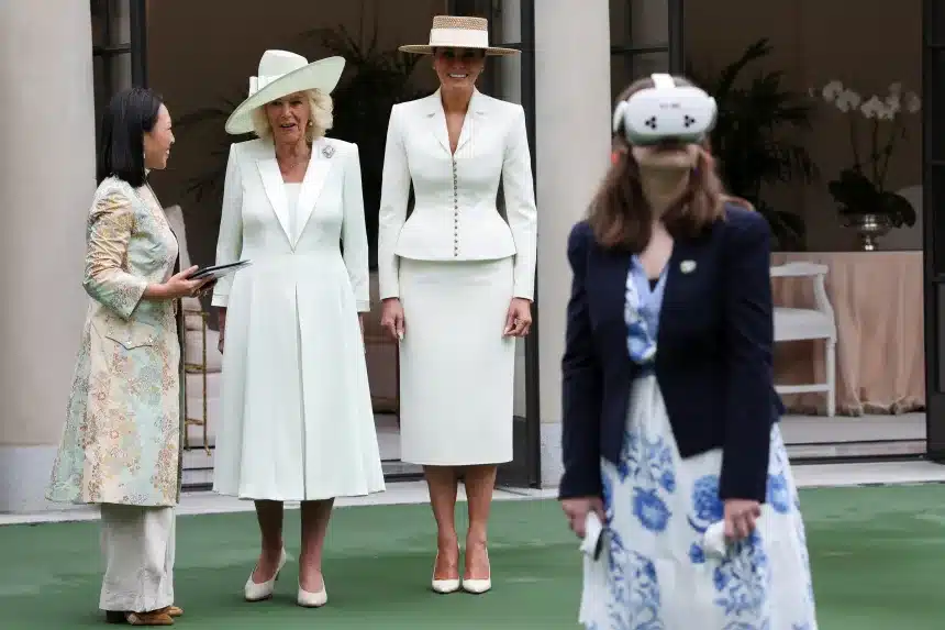 Melania Trump and Queen Camilla state visit elegance — classic style across generations