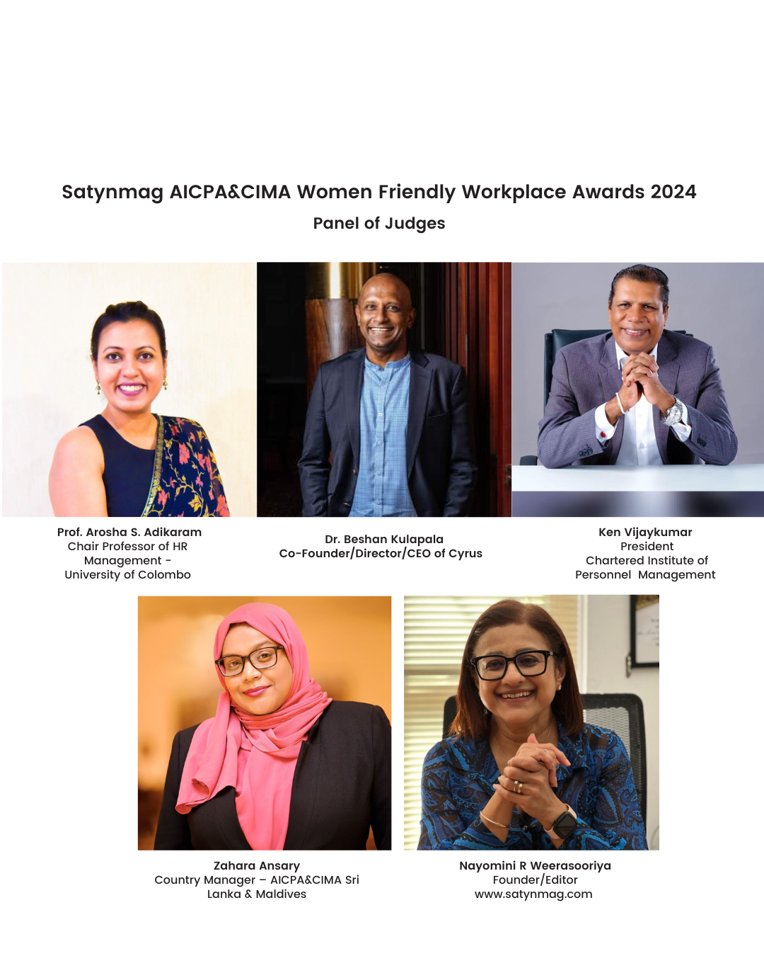 Satynmag AICPA&CIMA Women Friendly Workplace Awards