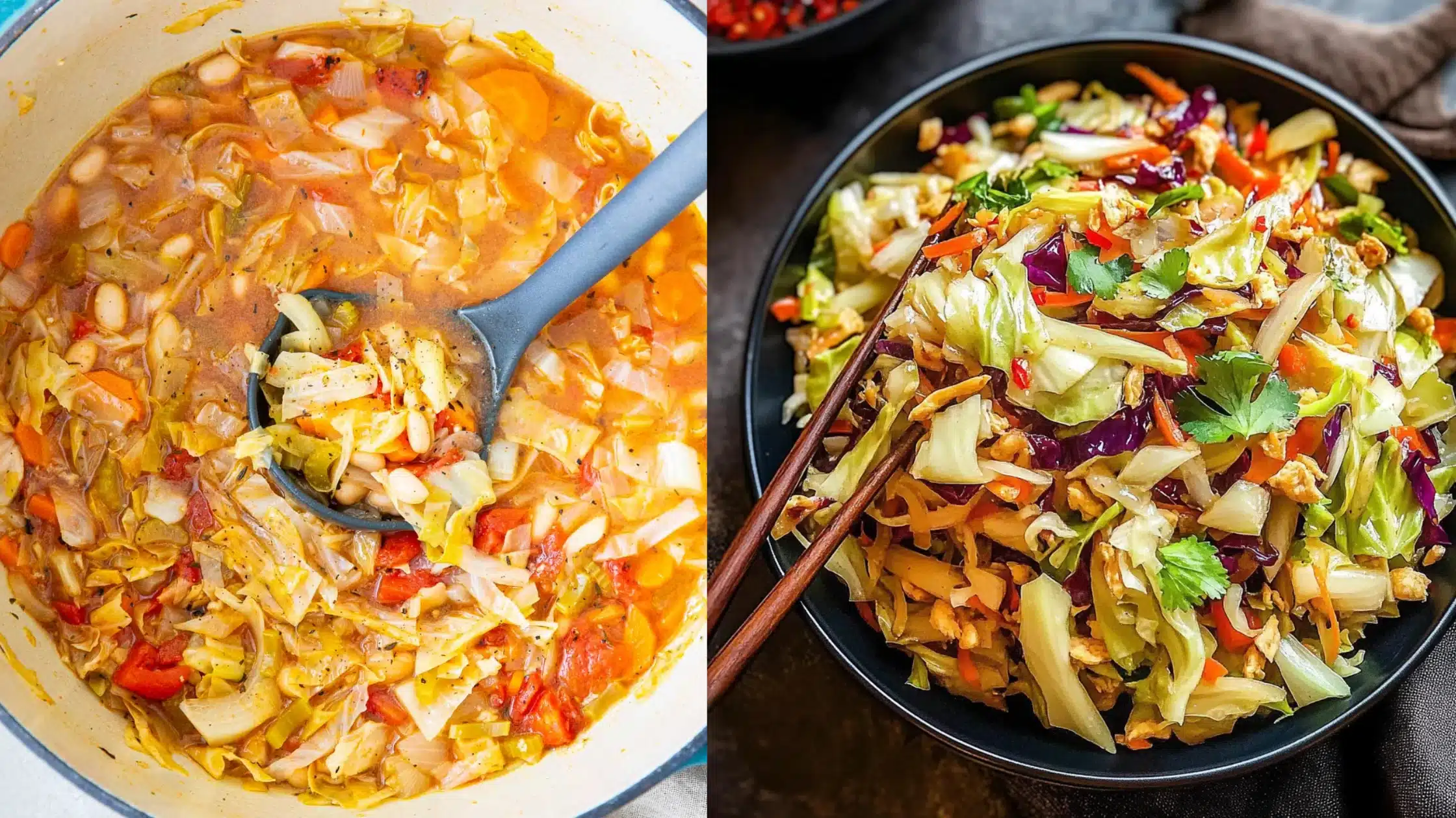 Cabbage as a versatile kitchen staple — stir-fries, salads, soups and roasted dishes