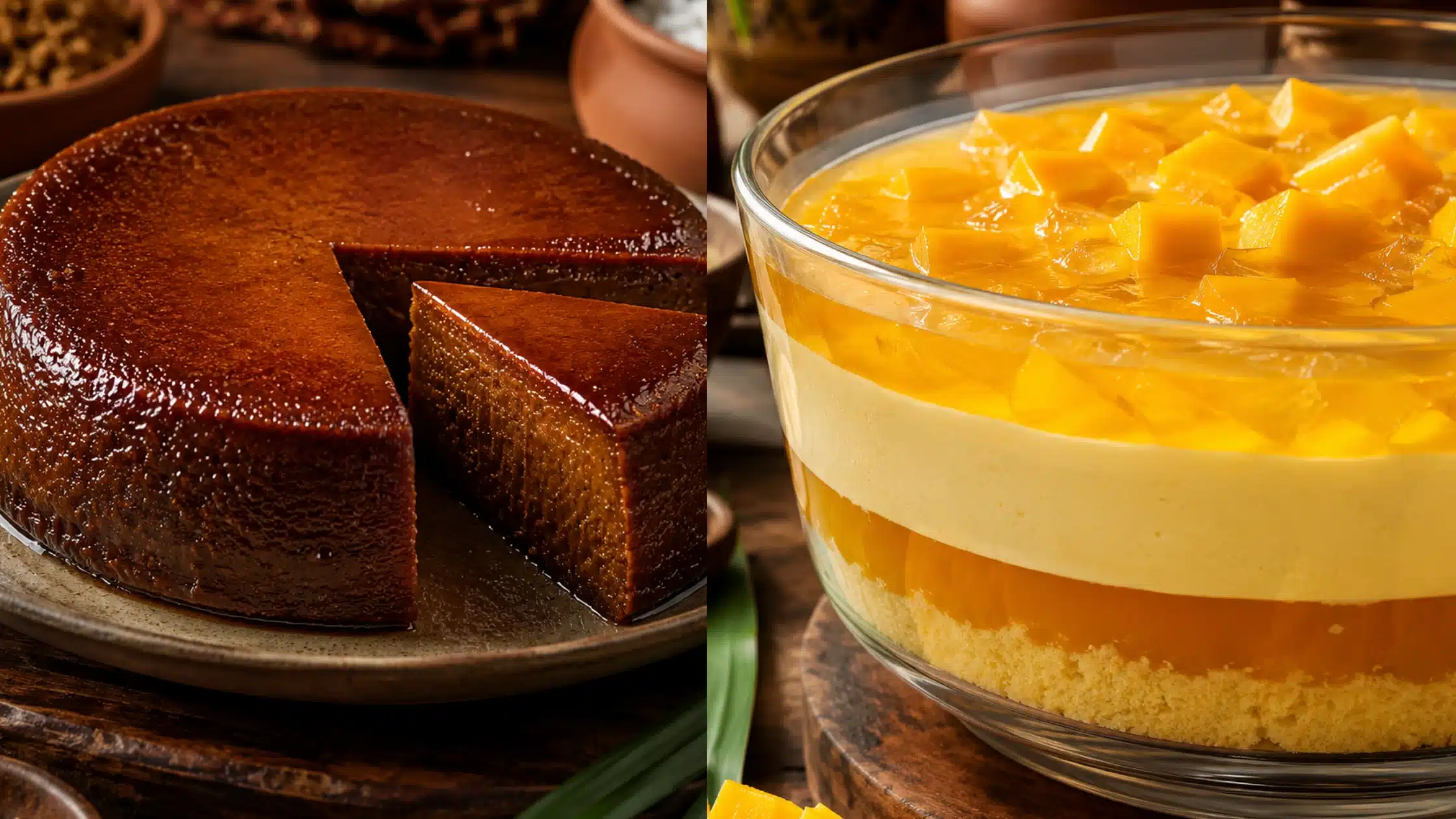 Caramel pudding and Watalappan — classic Sri Lankan Mother's Day desserts