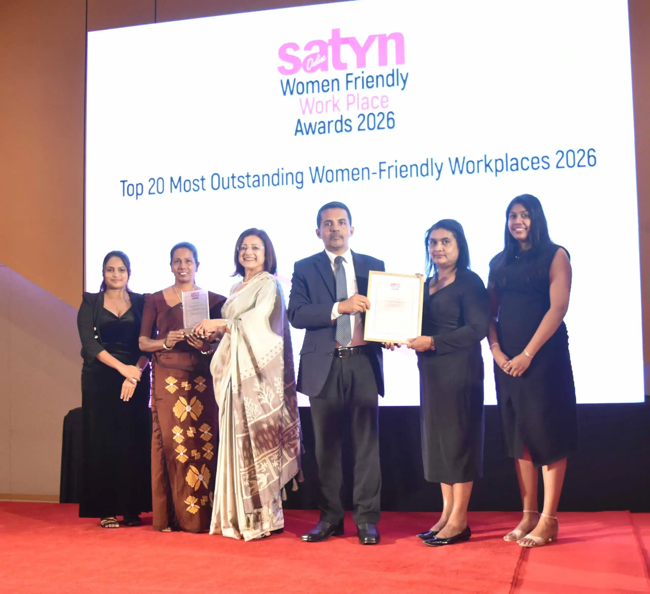 Janashakthi Life recognised at the Satynmag Women Friendly Workplace Awards 2026